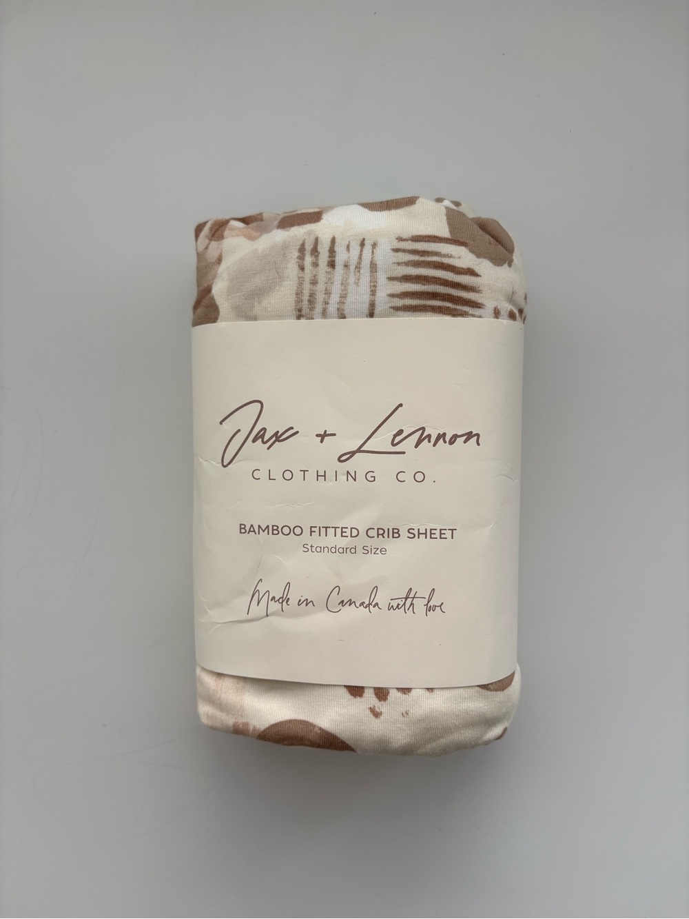 Jax + Lennon Bamboo Crib Sheet - Abstract Art